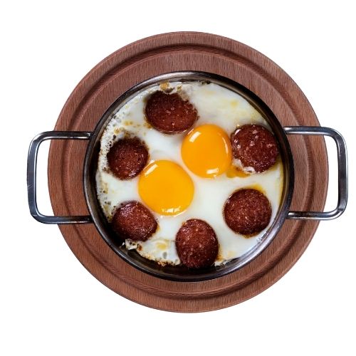 Sahanda Sucuklu Yumurta